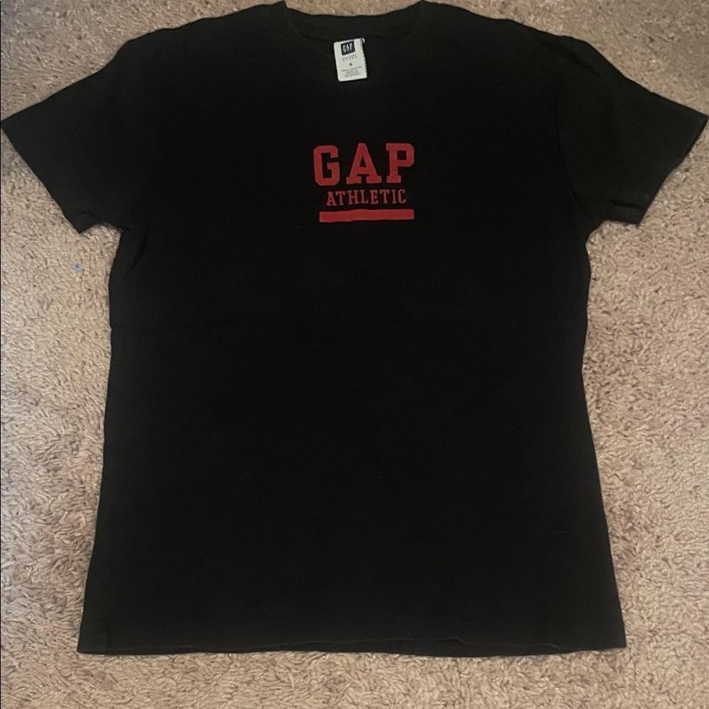 GAP Black Tee with Red Athletic Logo
